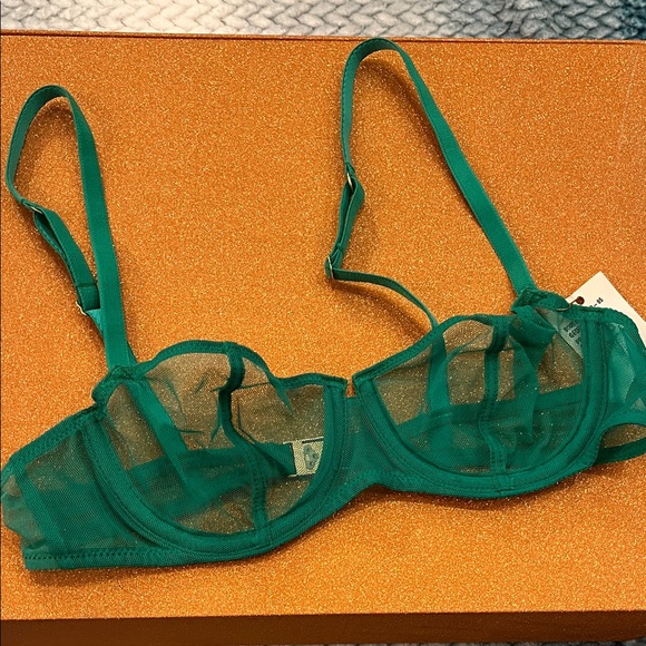 George Other - George Emerald Green Sheer Underwire Bra